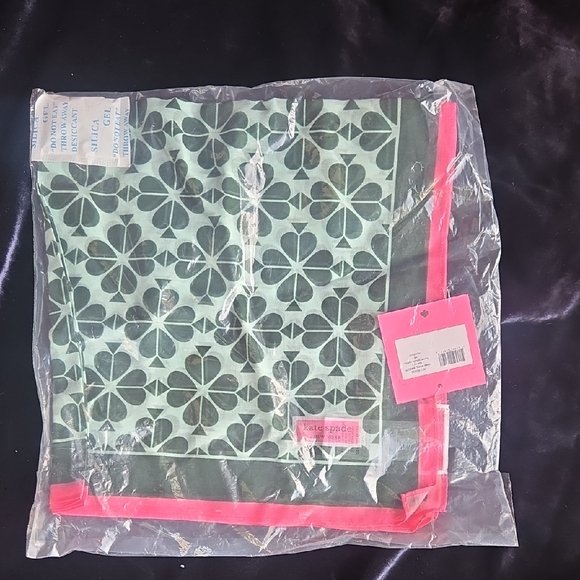 kate spade Accessories - Kate Spade New York Flower Spade Cotton Silk Bandana Scarf